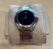 Movado 81.G2.1852 Men's Watch – Black Dial, Two-Tone Juro Bracelet