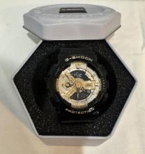 Casio G-Shock GMA-S110GB-1A – Gold & Black Resin Analog-Digital Sports Watch