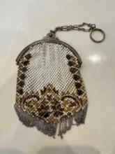 Vintage Mesh Coin Purse with Ornate Clasp