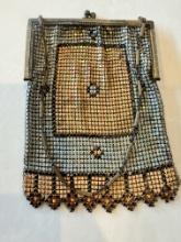 Vintage Mesh Coin Purse with Ornate Clasp