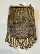 Vintage Mesh Coin Purse with Ornate Clasp