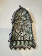 Antique Mesh Coin Purse with Ornate Clasp
