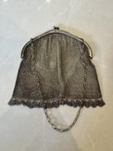 Vintage Mesh Coin Purse with Metal Clasp