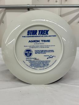 Star Trek 20th Anniversary Plate “Amok Time” – The Commemorative Collection – Authenticated