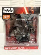 Star Wars Darth Vader Helmet 3D Deco Light Up Wall Nightlight 11" – LED Wall Lamp with 3D Effect