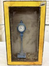 MTH 30-1085 Comet Blue RailKing Operating Die-Cast Street Clock Collectible