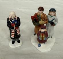 The Original Snow Village - Gioing to the Chapel Set of Two Collectible