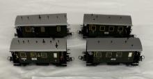 Roco HO Scale Passenger Car Set – 4 Vintage Collectible Personenwagen
