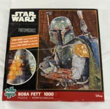 Star Wars Boba Fett Photomosaic 1000-Piece Puzzle – Buffalo Games Series 3