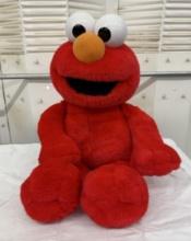 1997 Sesame Street Singing Jumbo Elmo Plush – Vintage Collectible Toy