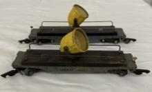 American Flyer C&NW Searchlight Flat Car #42597 – S Gauge Vintage Model Train Car Collectible