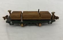 Lionel 831 Flat Car with Lumber - Vintage Miniature Train Collectible