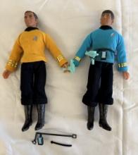 Mego 1974 Star Trek Captain Kirk & Mr. Spock 8" Action Figures – Vintage Collectible