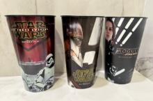 Set of Three Collectible Movie-Themed Cups