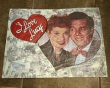 Vintage Wall Decor I Love Lucy Lucille Ball & Desi Arnaz Metal Tin