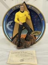 Star Trek 30th Anniversary Plate “Captain James T. Kirk” – First Issue – Plate A251 – Authenticated