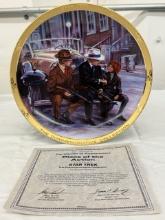 Star Trek 20th Anniversary Plate “A Piece of the Action”–The Commemorative Collection, Authenticated