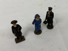 Set of 3 Vintage Train Figures – Vintage Train Accessory Collectible