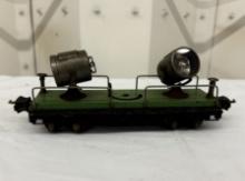 Lionel 2820 Green/Black Searchlight Car - Vintage Miniature Train Collectible