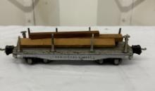 Lionel 2811 Aluminum Flat Car – Prewar Tinplate Miniature Train Collectible