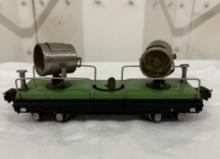 Lionel 2820 Tinplate Operating Searchlight Car Green – Vintage Miniature Train Collectible