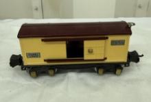Lionel 2655 Yellow Box Car with Electro-Solenoid Couplers – Vintage Miniature Train Collectible