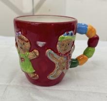St. Nicholas Square Hand-Painted Holiday Coffee Mug – Vintage