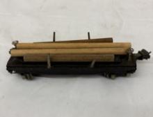 Lionel Prewar 3811 Operating Lumber Car - Vintage Miniature Train Collectible