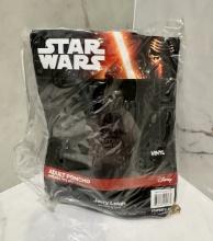 New Star Wars Darth Vader Youth Hooded Rain Poncho