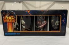 Star Wars Glassware Set – 4 Piece 16oz Collectible Drinking Glasses