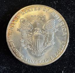 1986 $1 American Silver Eagle 1oz Colorized 1 Dollar Silver Coin