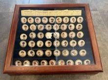The Danbury Mint Collectible Baseball Hall of Fame Gold Coins 2011 with Case