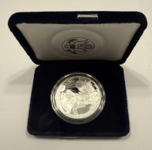 American Eagle Proof Silver Dollar Coin in Case