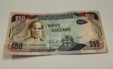 Bank of Jamaica $50 Banknote – 2013 Collectible Caribbean Currency