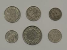 Lot of Vintage French Franc Coins