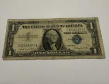 1957 A $1 One Dollar Silver Certificate – Blue Seal Note