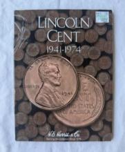 1941-1974 Lincoln Wheat Cents Coin Collectible Album