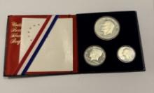 1976 United States Bicentennial Silver Proof Set – 3-Coin in Case