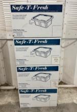 Lot of 3 Safe-T-Fresh TS24 Inline Containers by Inline Plastics Corp