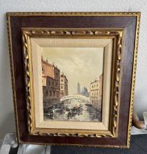 Classical Painting with Ornate Wooden Frame