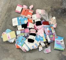 Lot of Socks and Mixed Kids’ Clothing