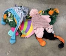 Set of Kids' Winter Hats with Ear Flaps