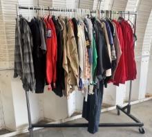 Lot of Mixed Women's and Men's Clothing – Mostly Name Brand, New & Pre-Owned (No Rack Included)