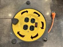 Used Noma 30ft Extension Cord & Caddy with 4-Outlets