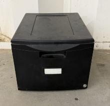 Storex Single-Drawer Mini File Cabinet