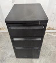 3-Drawer Mobile Metal Filing Cabinet - Office Storage Organizer
