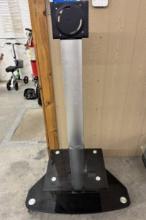 Adjustable Mobile TV Stand - Floor Mount for Horizontal & Vertical Screens