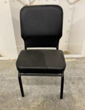 Black Armless Chair for Home or Office Seating