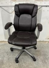 Used Executive Reclining High-Back Office Chair with Extra Padding