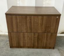 Wooden Lateral File Cabinet with 2 Drawers